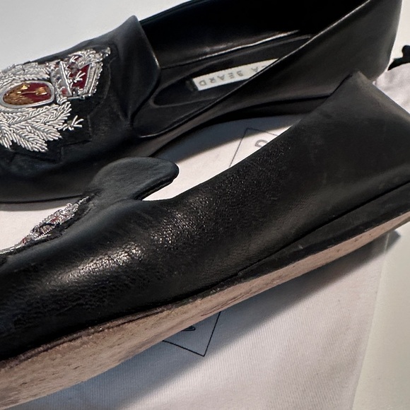 Veronica Beard Black Embroidered Flats - Picture 6 of 8